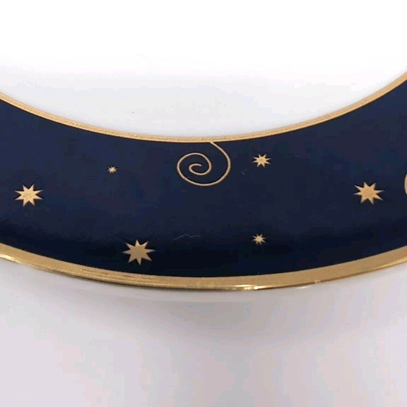 Hallmark Sakura Star Light Coffee Tea Cup Saucer Porcelain Blue Gold Celestial - Picture 9 of 10